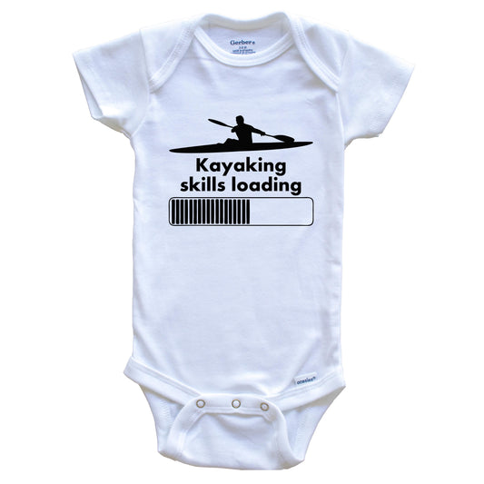 Kayaking Skills Loading Funny Kayaker Baby Onesie