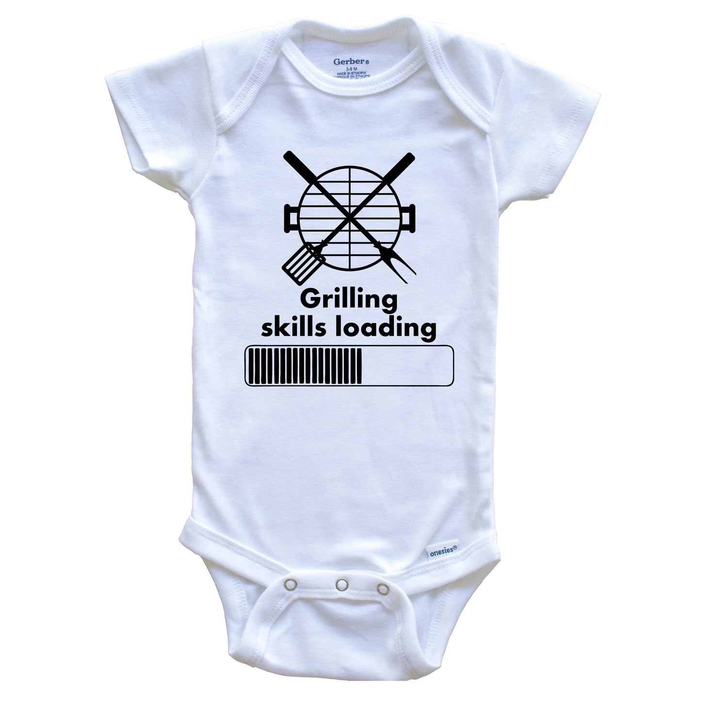 Grilling Skills Loading Funny BBQ Baby Onesie