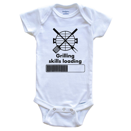 Grilling Skills Loading Funny BBQ Baby Onesie
