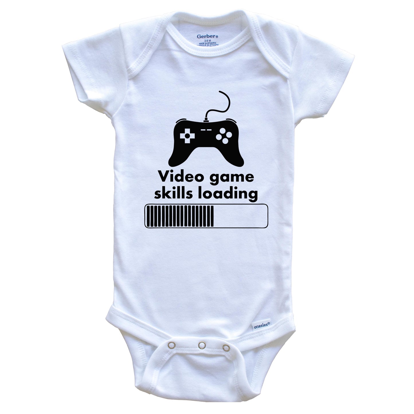Video Game Skills Loading Funny Video Games Gaming Baby Onesie
