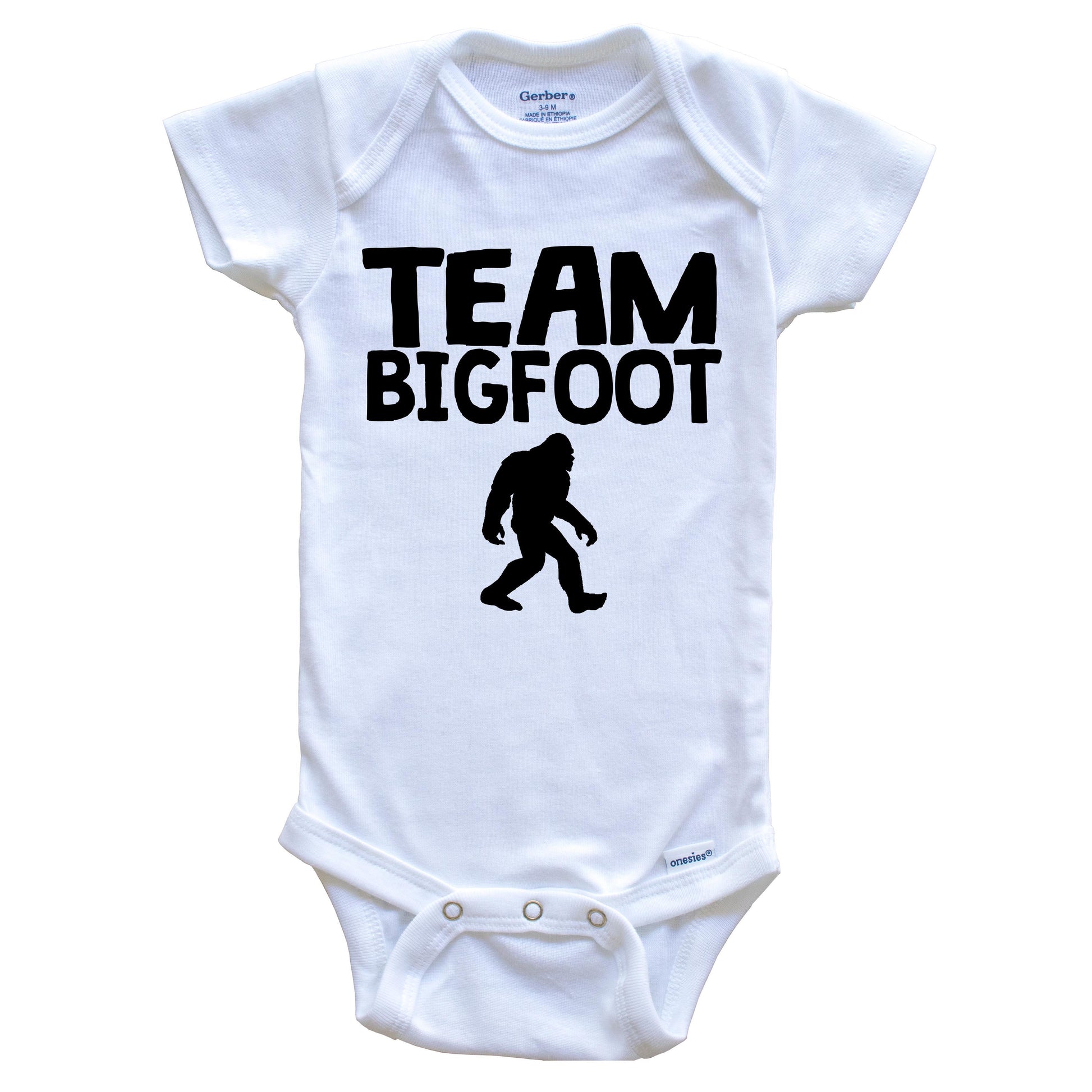 Team Bigfoot Funny Sasquatch Baby Onesie