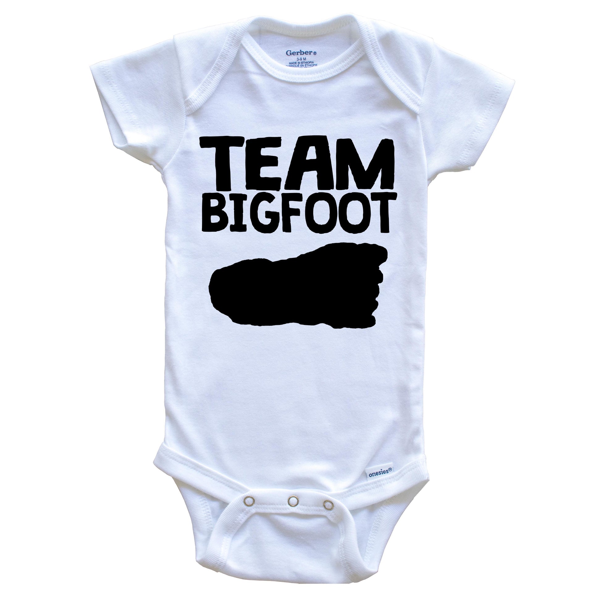 Team Bigfoot Funny Sasquatch Baby Onesie