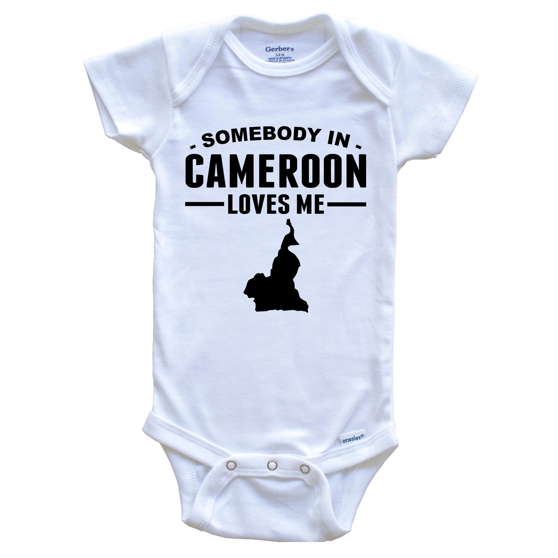 Somebody In Cameroon Loves Me Baby Onesie
