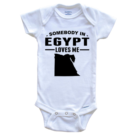 Somebody In Egypt Loves Me Baby Onesie