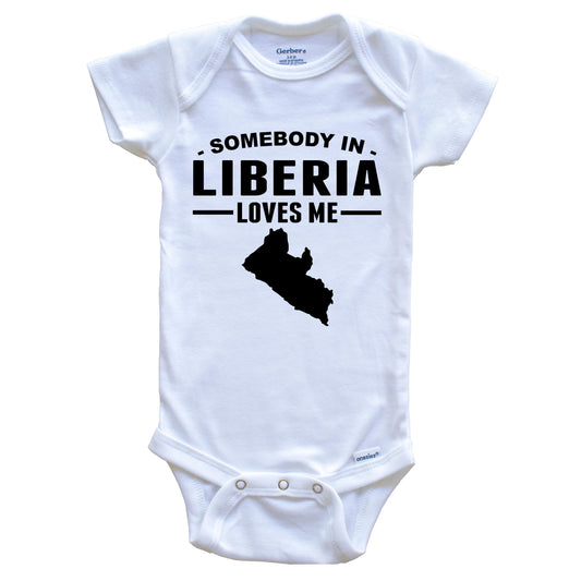 Somebody In Liberia Loves Me Baby Onesie