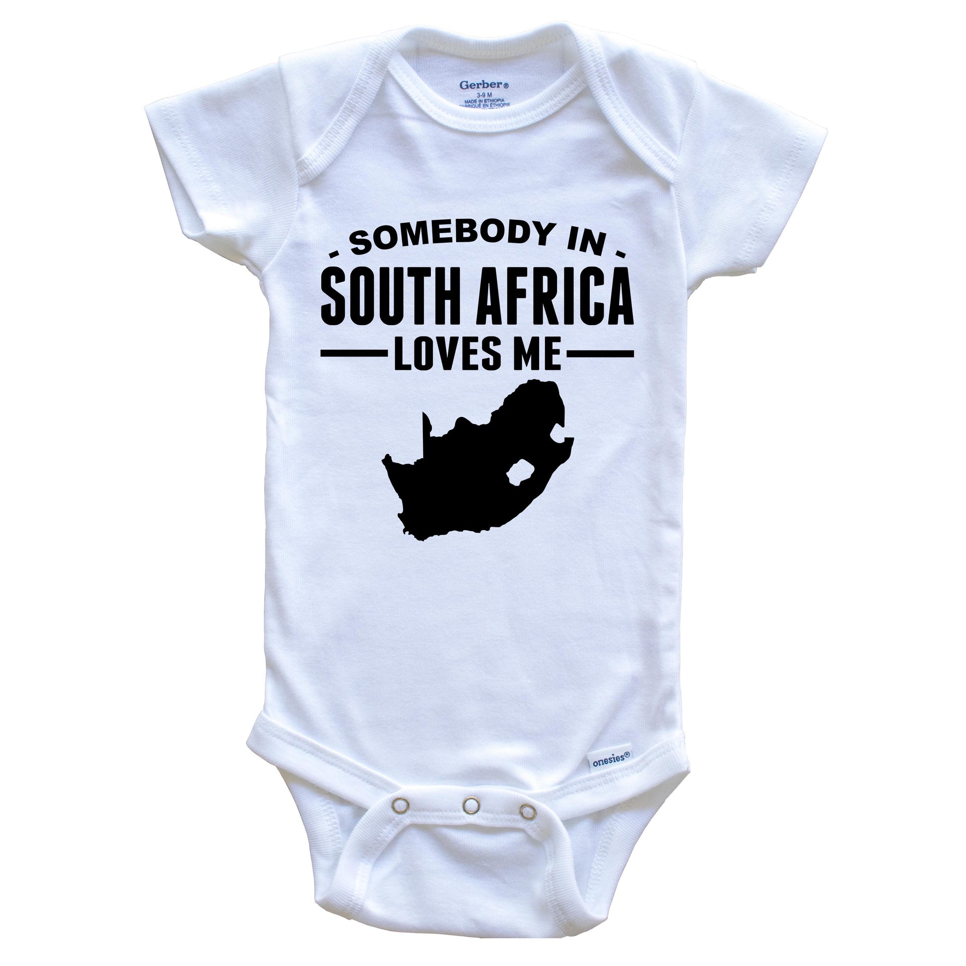 Somebody In South Africa Loves Me Baby Onesie