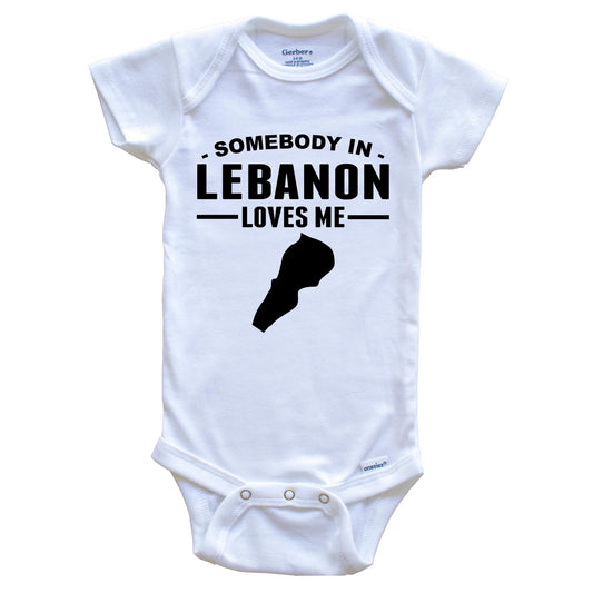 Somebody In Lebanon Loves Me Baby Onesie