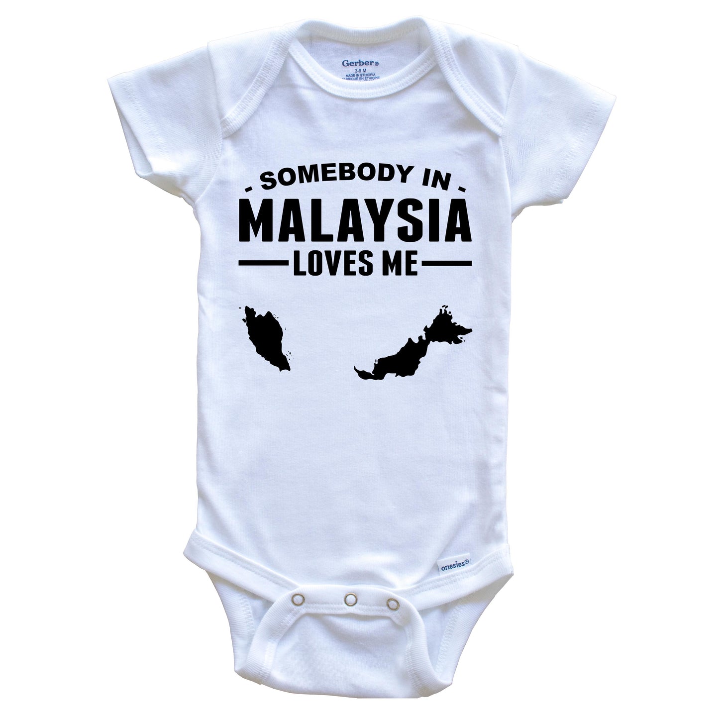 Somebody In Malaysia Loves Me Baby Onesie