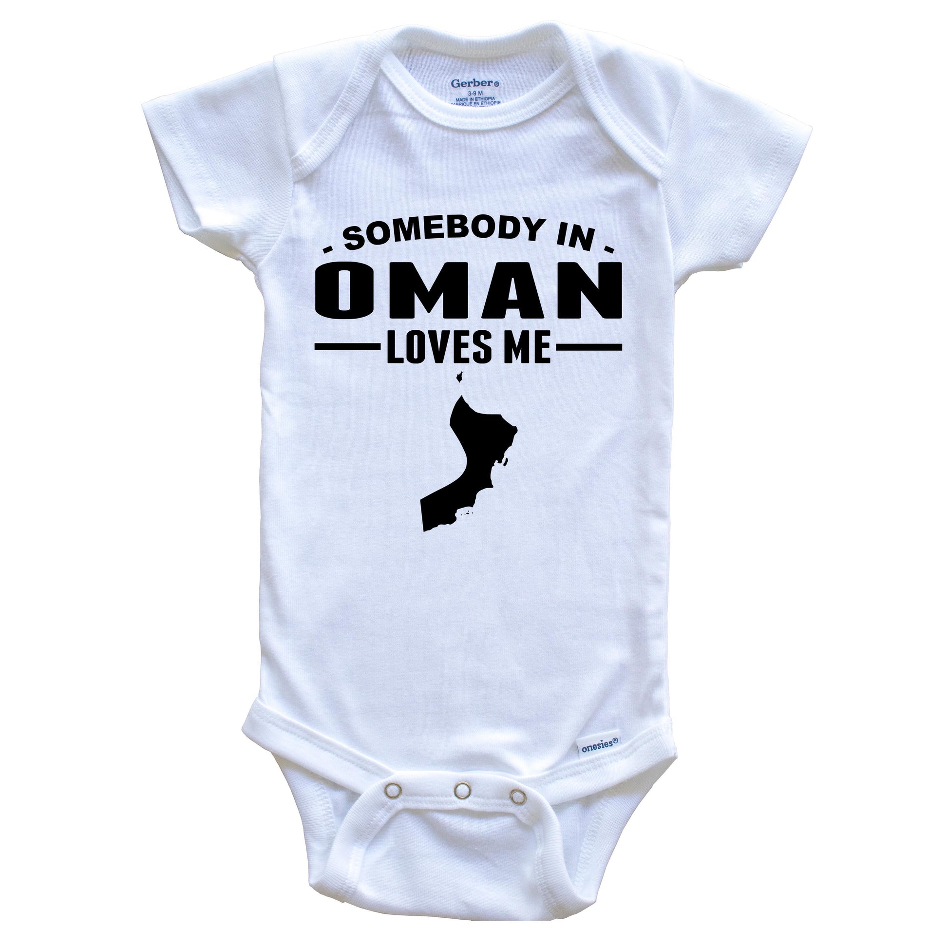 Somebody In Oman Loves Me Baby Onesie