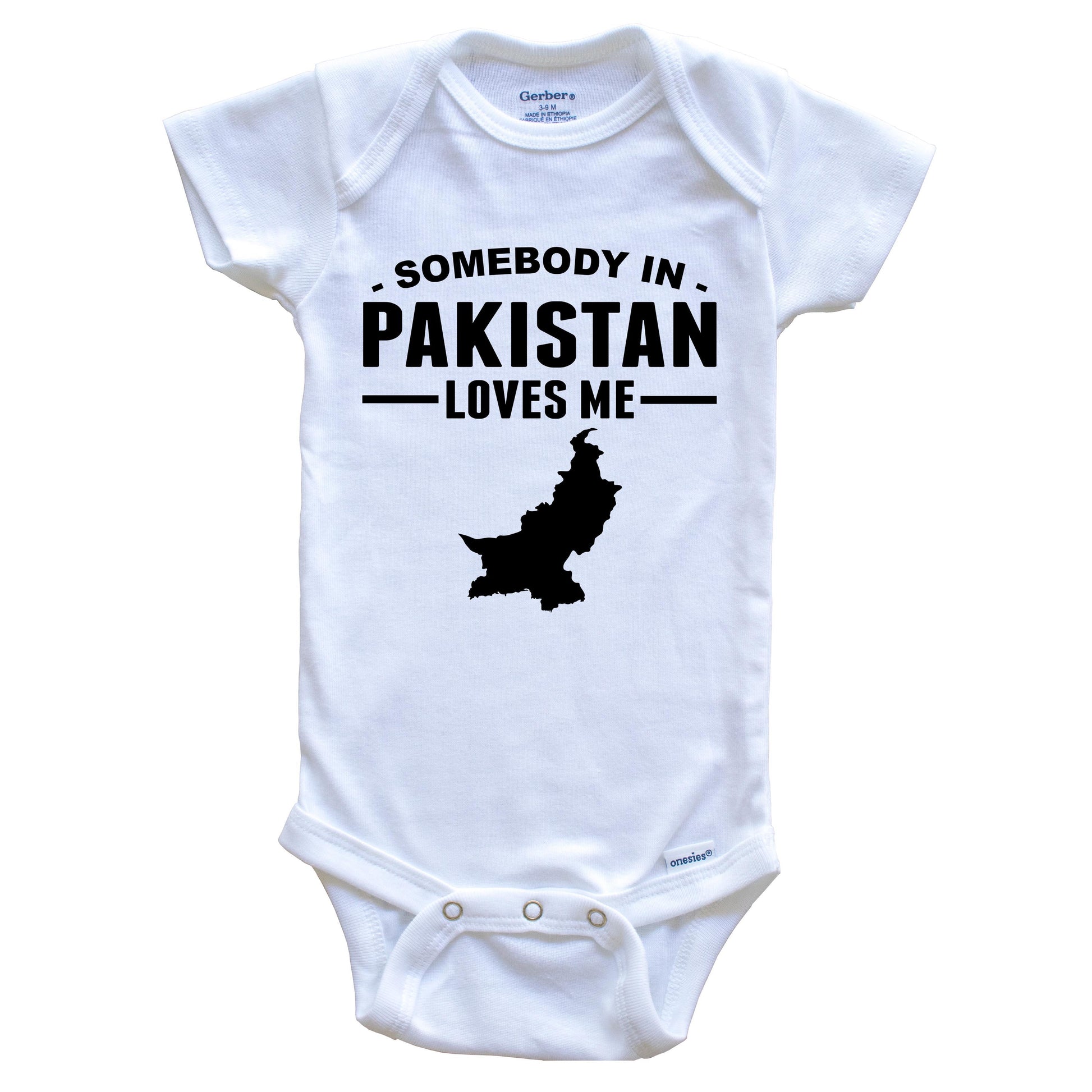 Somebody In Pakistan Loves Me Baby Onesie