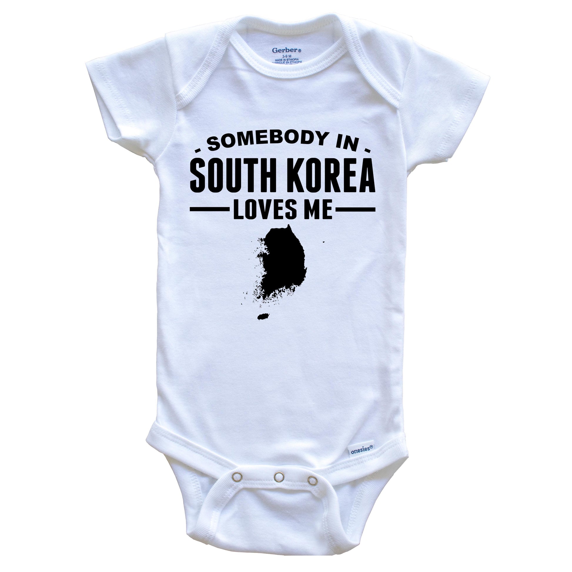 Somebody In South Korea Loves Me Baby Onesie