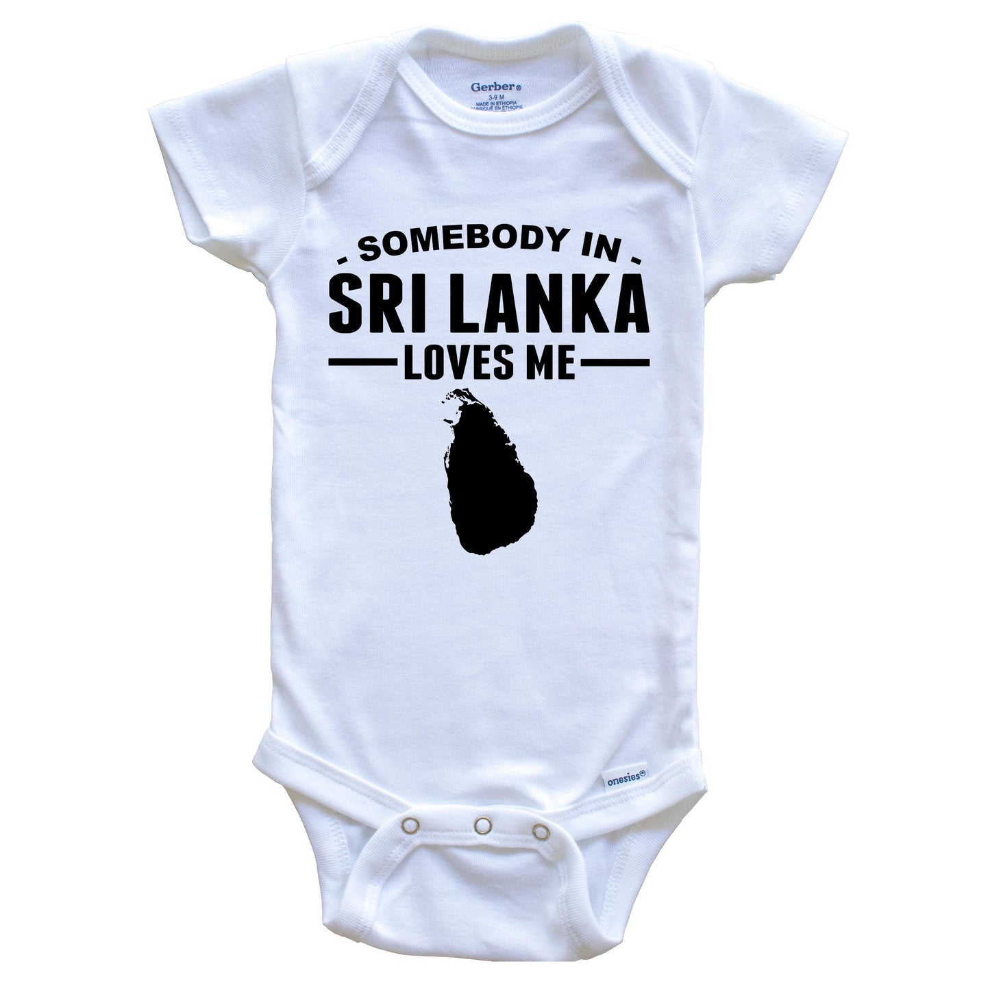 Somebody In Sri Lanka Loves Me Baby Onesie