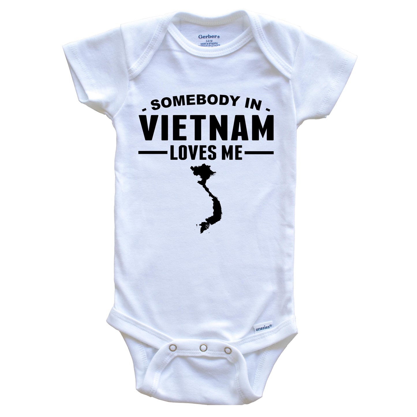 Somebody In Vietnam Loves Me Baby Onesie