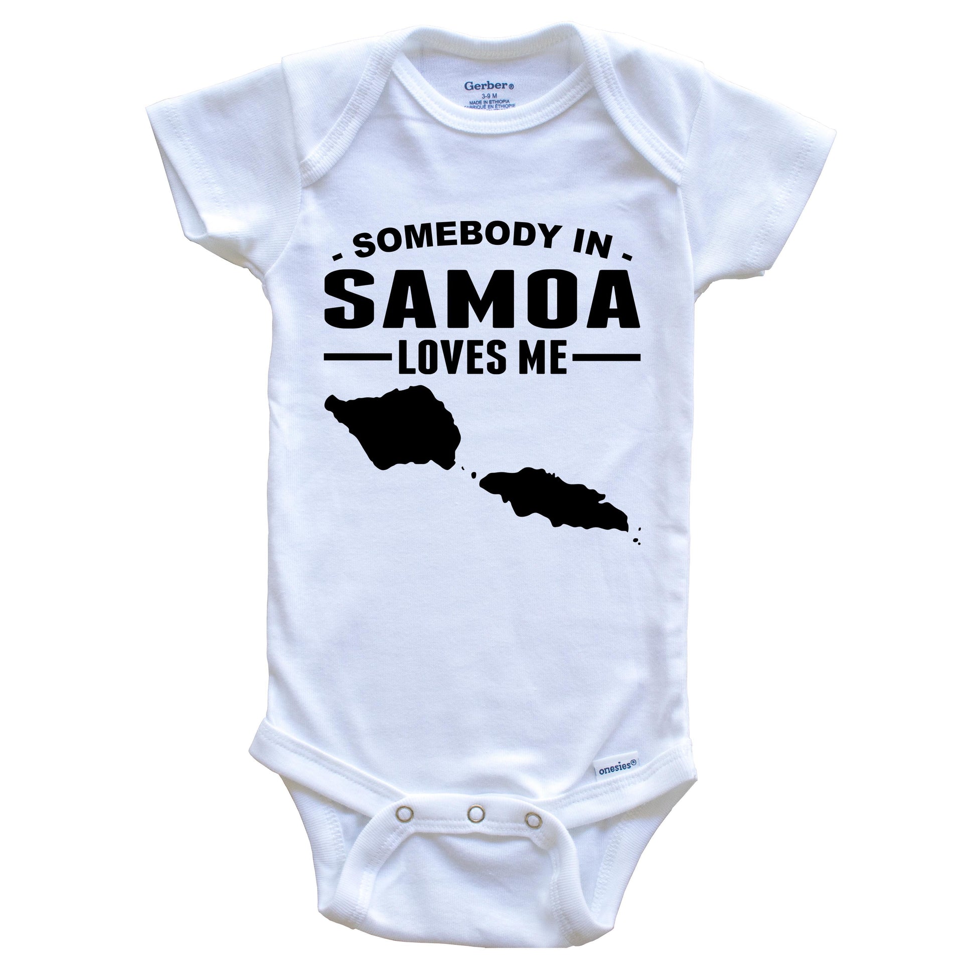 Somebody In Samoa Loves Me Baby Onesie