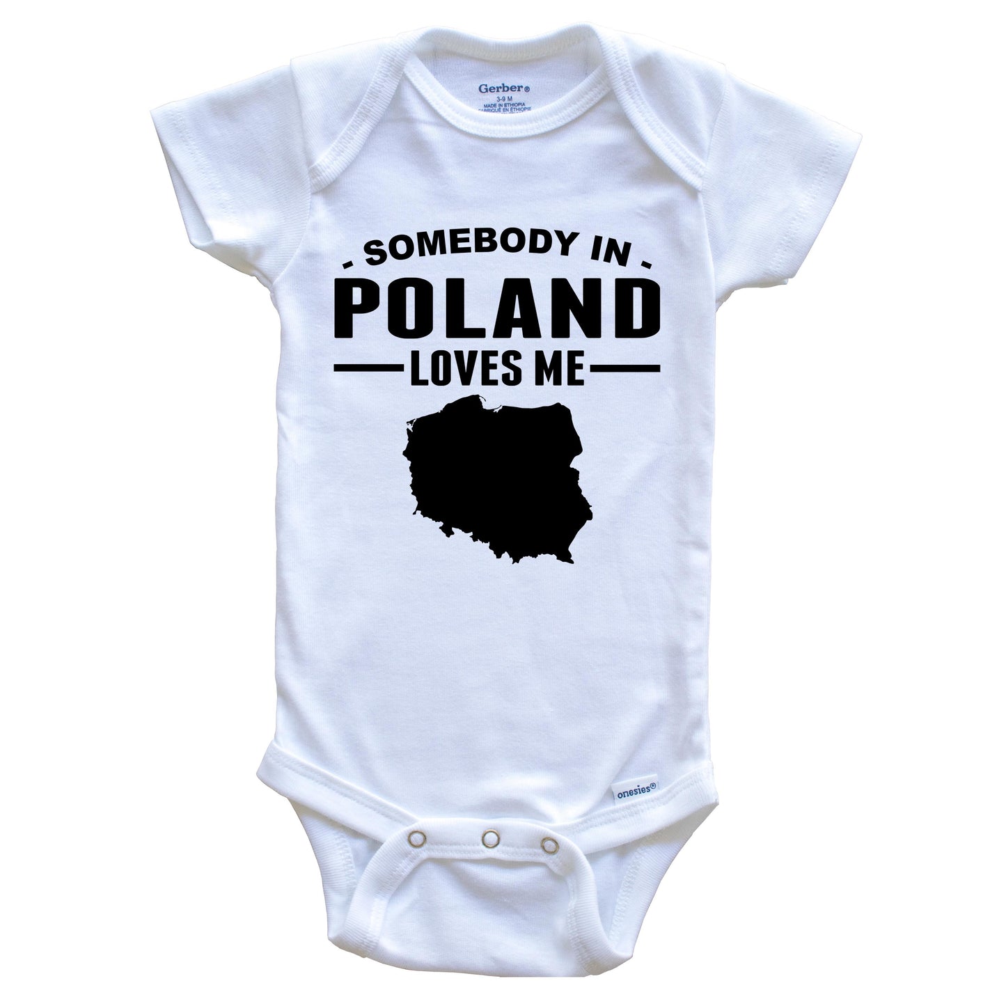 Somebody In Poland Loves Me Baby Onesie