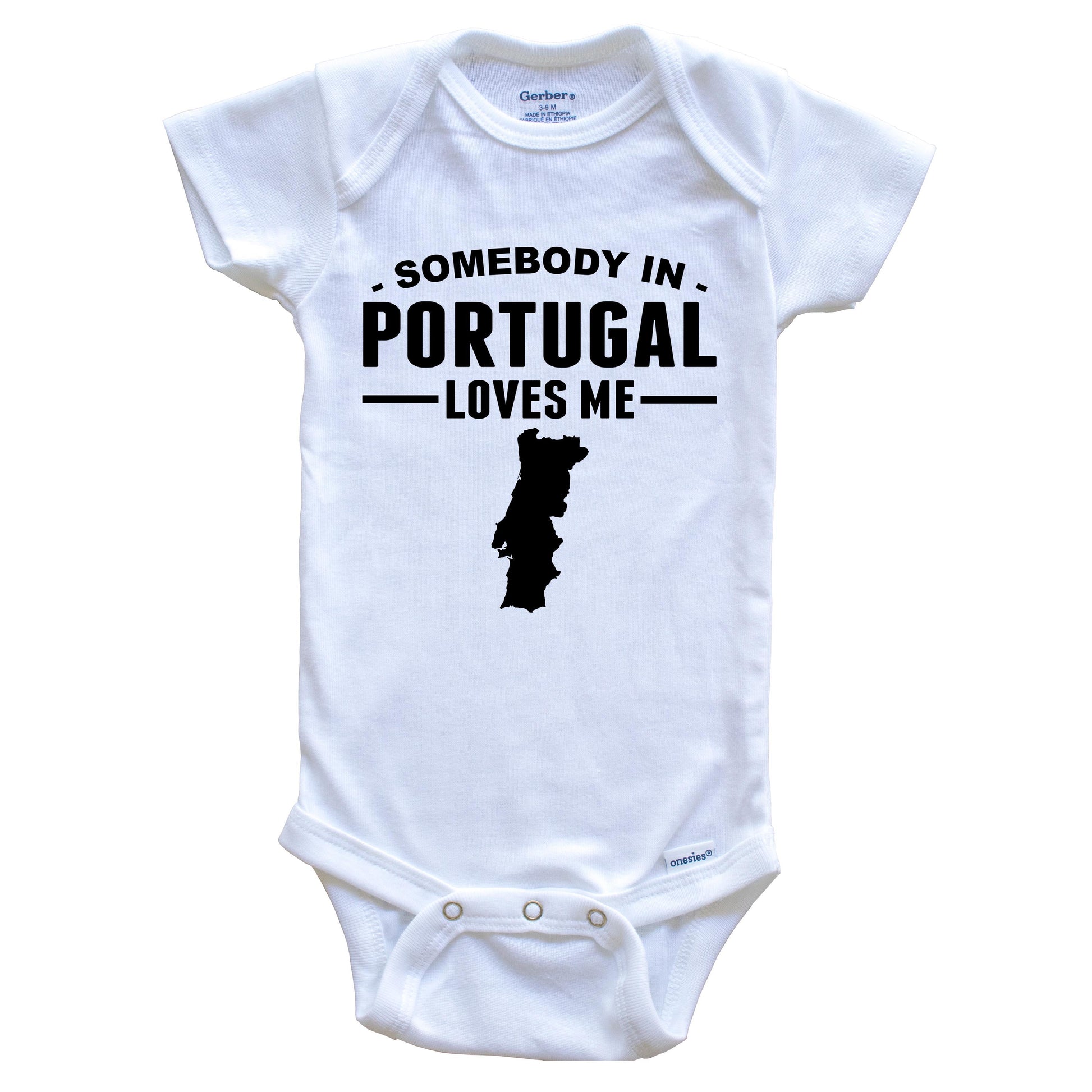Somebody In Portugal Loves Me Baby Onesie