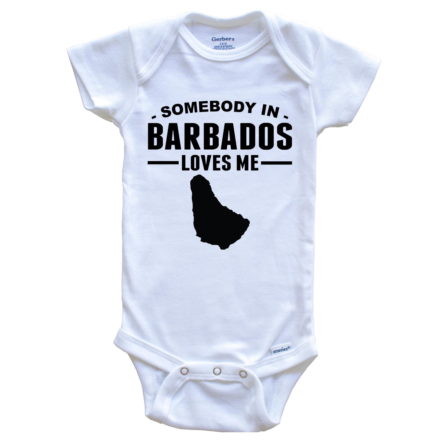 Somebody In Barbados Loves Me Baby Onesie