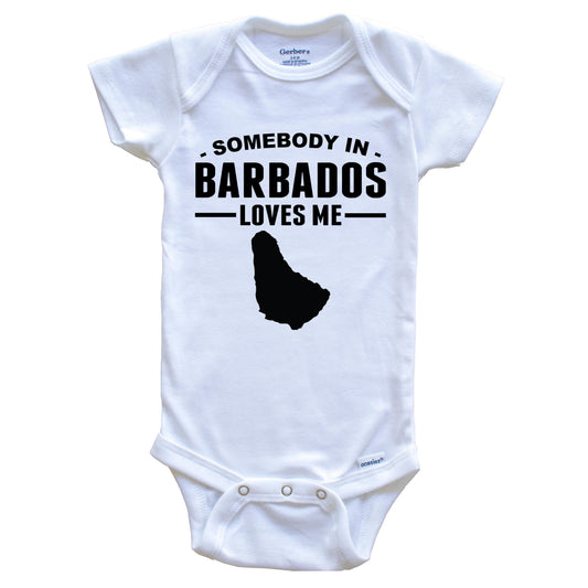 Somebody In Barbados Loves Me Baby Onesie
