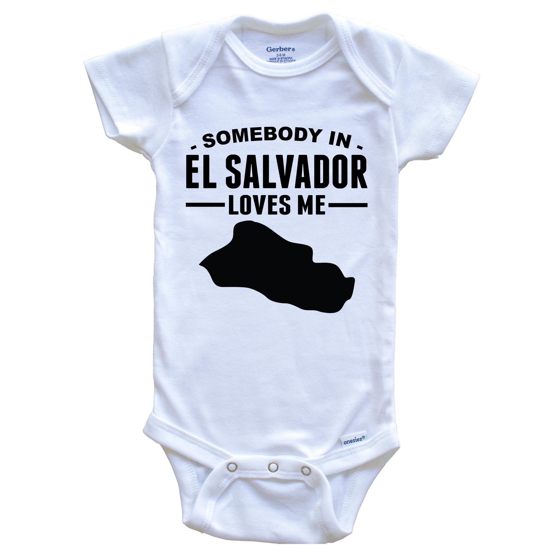 Somebody In El Salvador Loves Me Baby Onesie