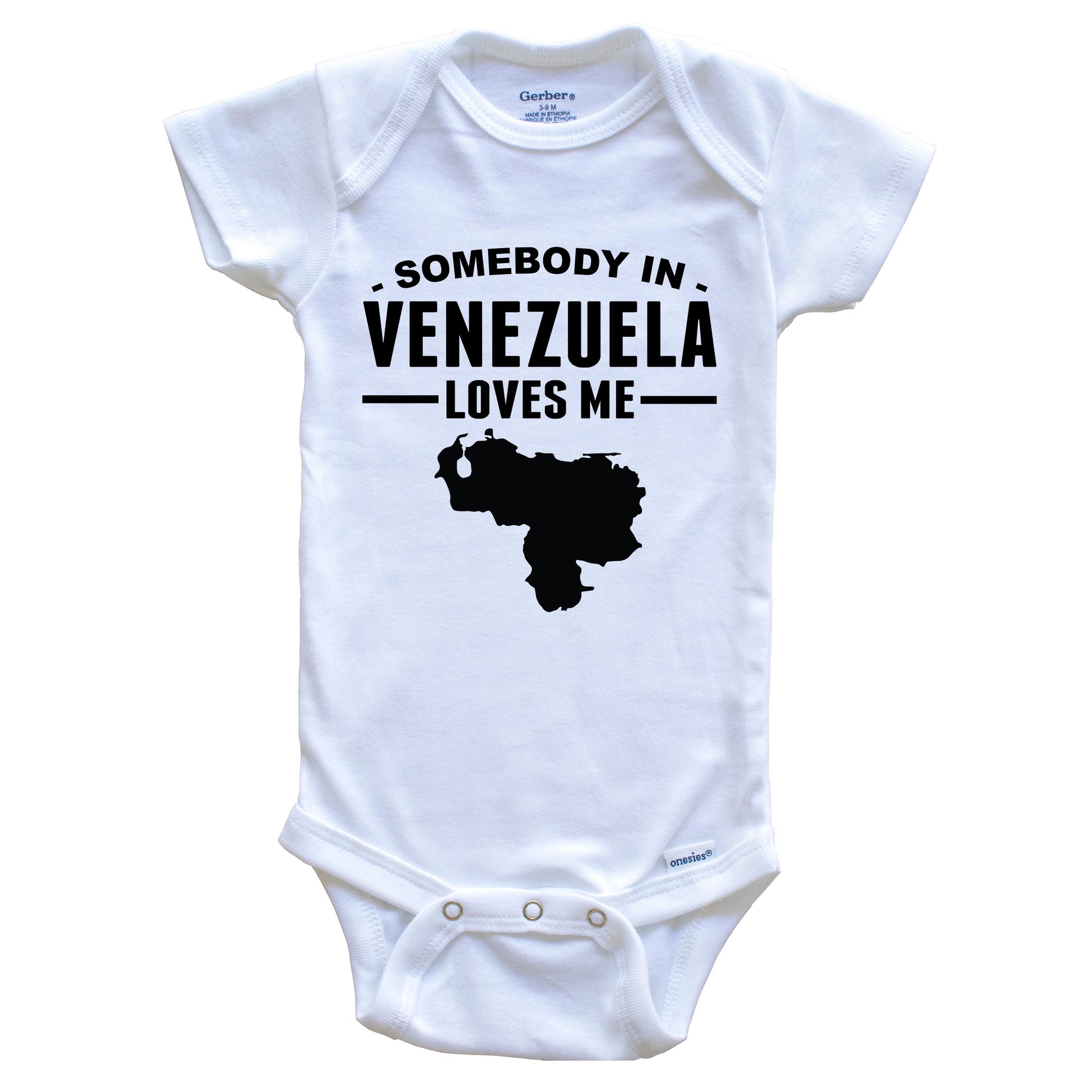 Somebody In Venezuela Loves Me Baby Onesie
