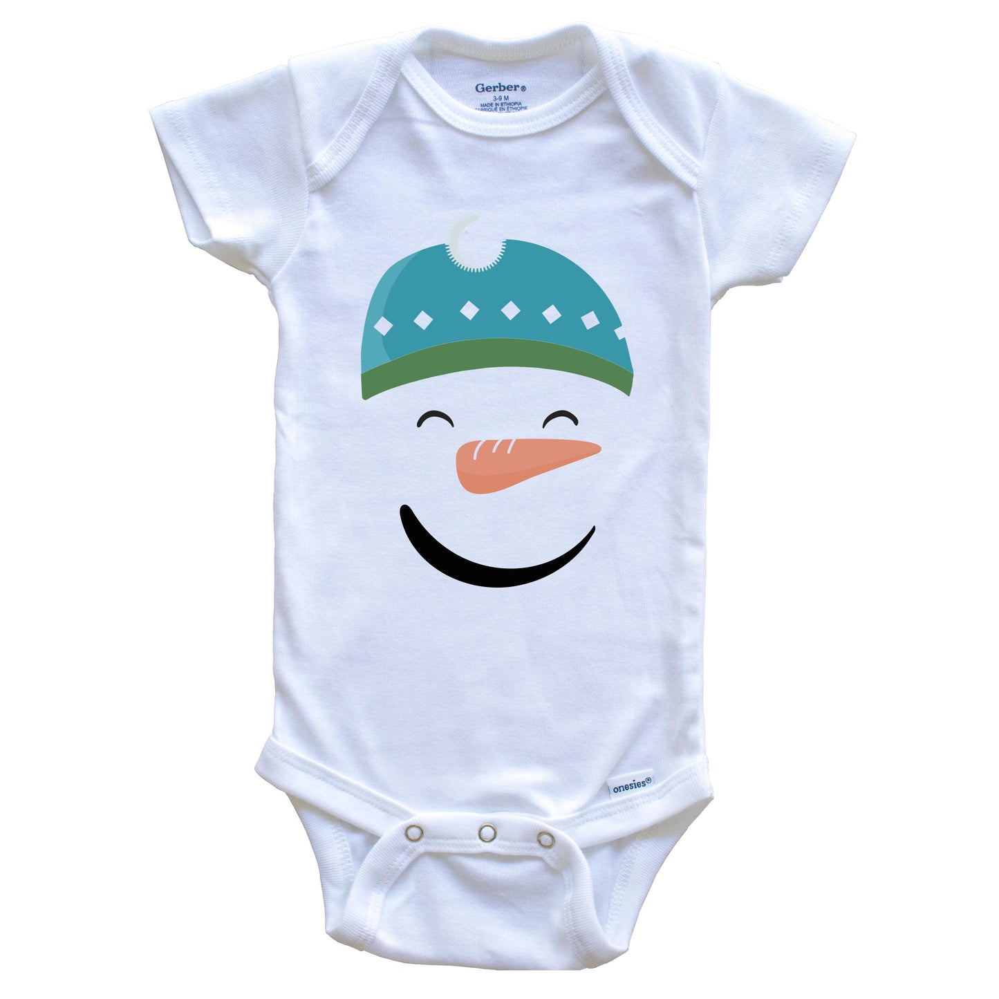 Snowman Cute Christmas Baby Onesie