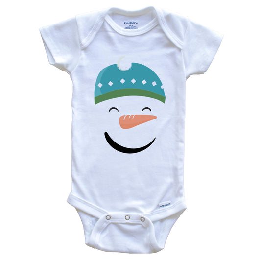Snowman Cute Christmas Baby Onesie