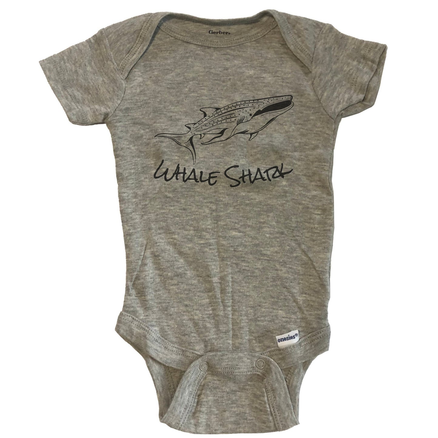 Whale Shark Sketch Cool Shark Baby Onesie