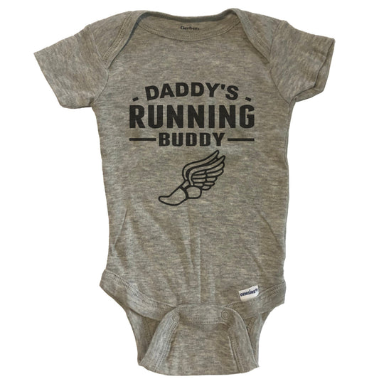Daddy's Running Buddy Baby Onesie