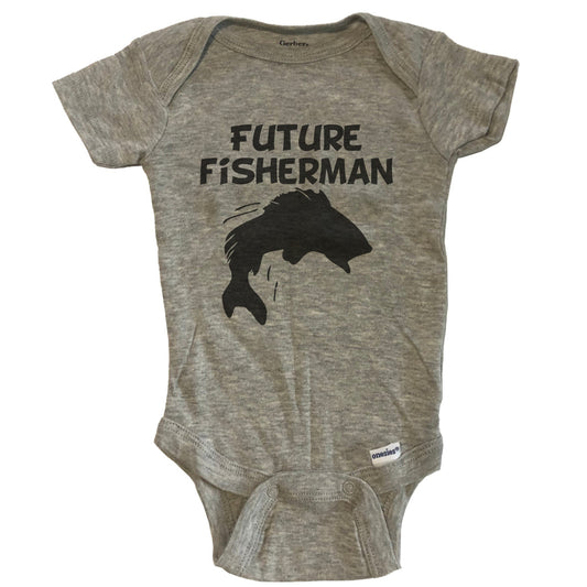 Future Fisherman Fishing Baby Onesie