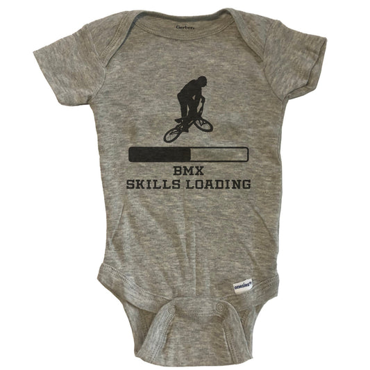 BMX Skills Loading Funny Extreme Sports Humor Baby Onesie