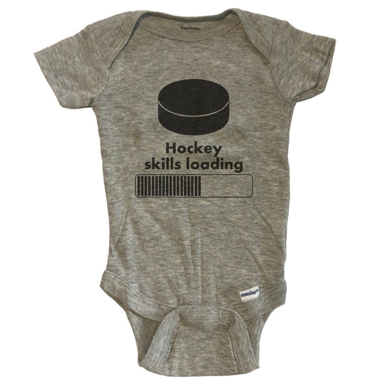 Hockey Skills Loading Funny Baby Onesie