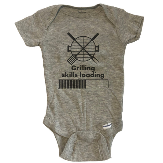 Grilling Skills Loading Funny BBQ Baby Onesie