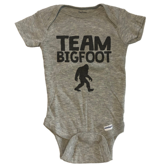Team Bigfoot Funny Sasquatch Baby Onesie