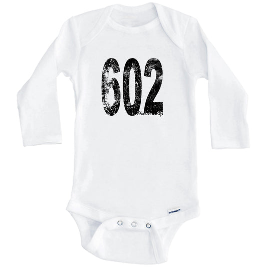 602 Phoenix Arizona Area Code Baby Onesie - One Piece Baby Bodysuit (Long Sleeves)