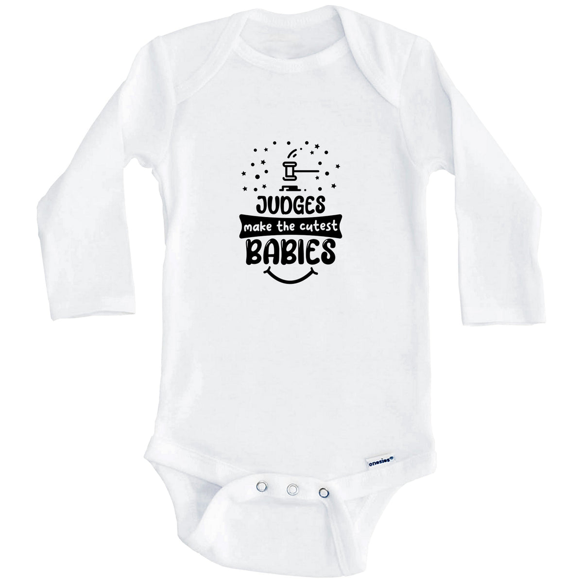 Judges Make The Cutest Babies Funny Judge One Piece Baby Bodysuit (Long Sleeves)