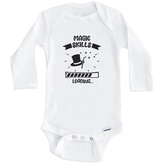 Magic Skills Loading Funny Magic Baby Bodysuit (Long Sleeves)