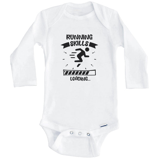 Running Skills Loading Funny Running Baby Bodysuit (Long Sleeves)