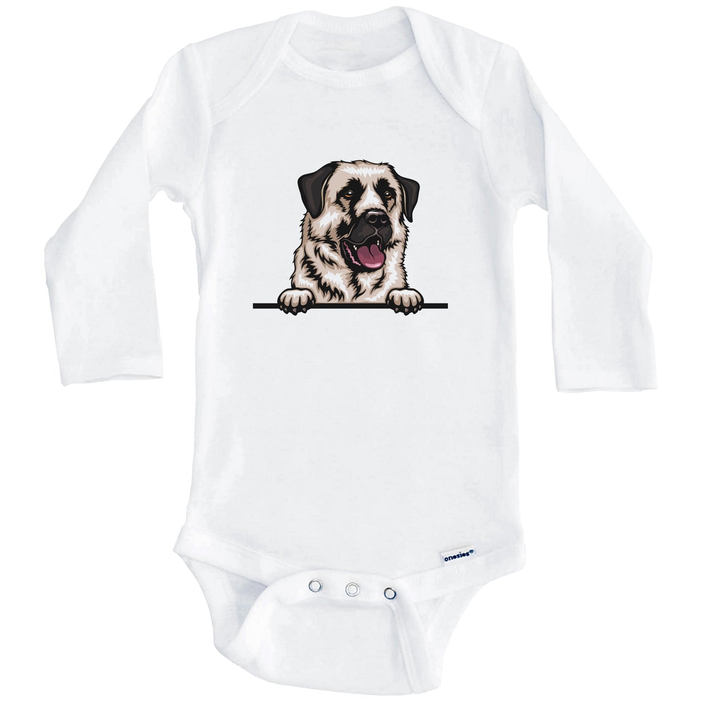 Anatolian Shepherd Dog Dog Breed Cute One Piece Baby Bodysuit (Long Sleeves)