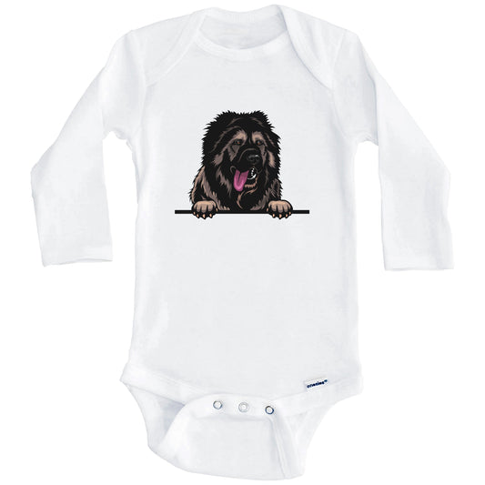Caucasian Shepherd Dog Dog Breed Cute One Piece Baby Bodysuit (Long Sleeves)