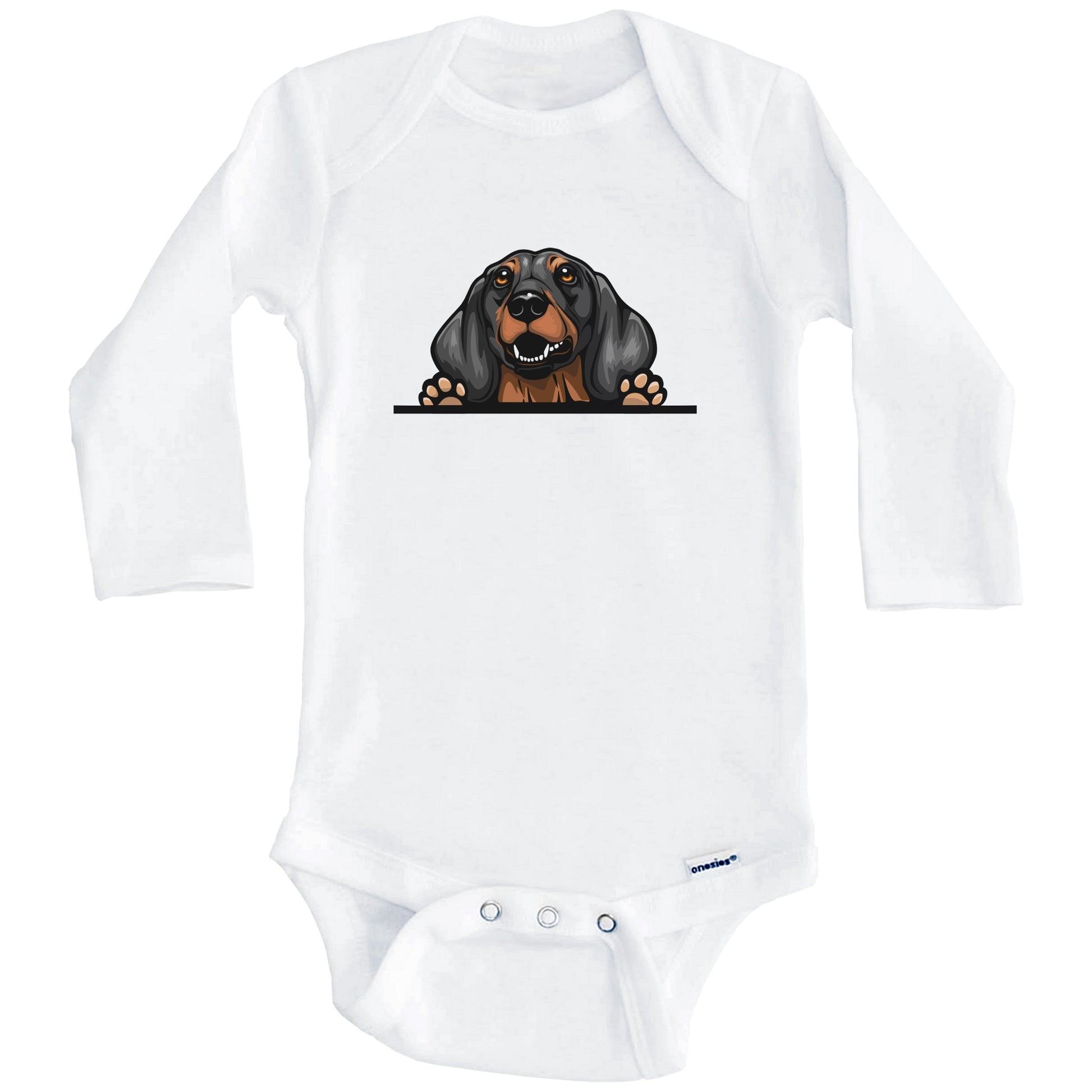 Dachshund Dog Breed Cute One Piece Baby Bodysuit (Long Sleeves)