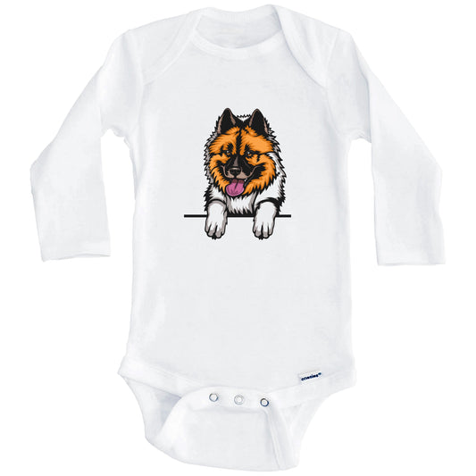 Elo Dog Dog Breed Cute One Piece Baby Bodysuit (Long Sleeves)