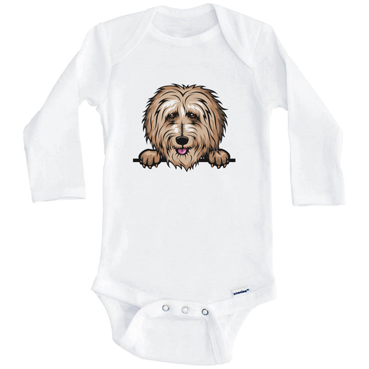 Goldendoodle Dog Breed Cute One Piece Baby Bodysuit (Long Sleeves)