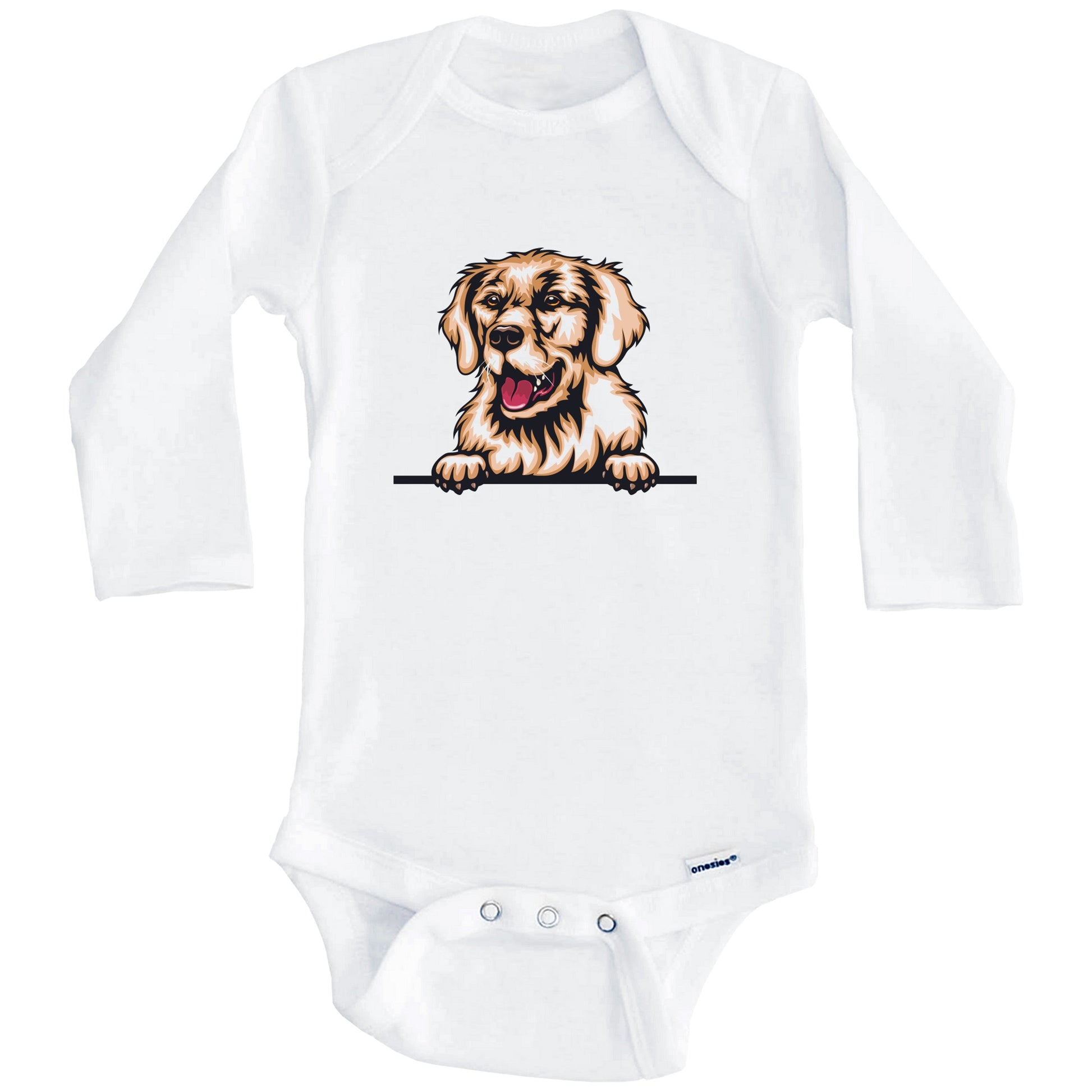 Kuvasz Dog Breed Cute One Piece Baby Bodysuit (Long Sleeves)