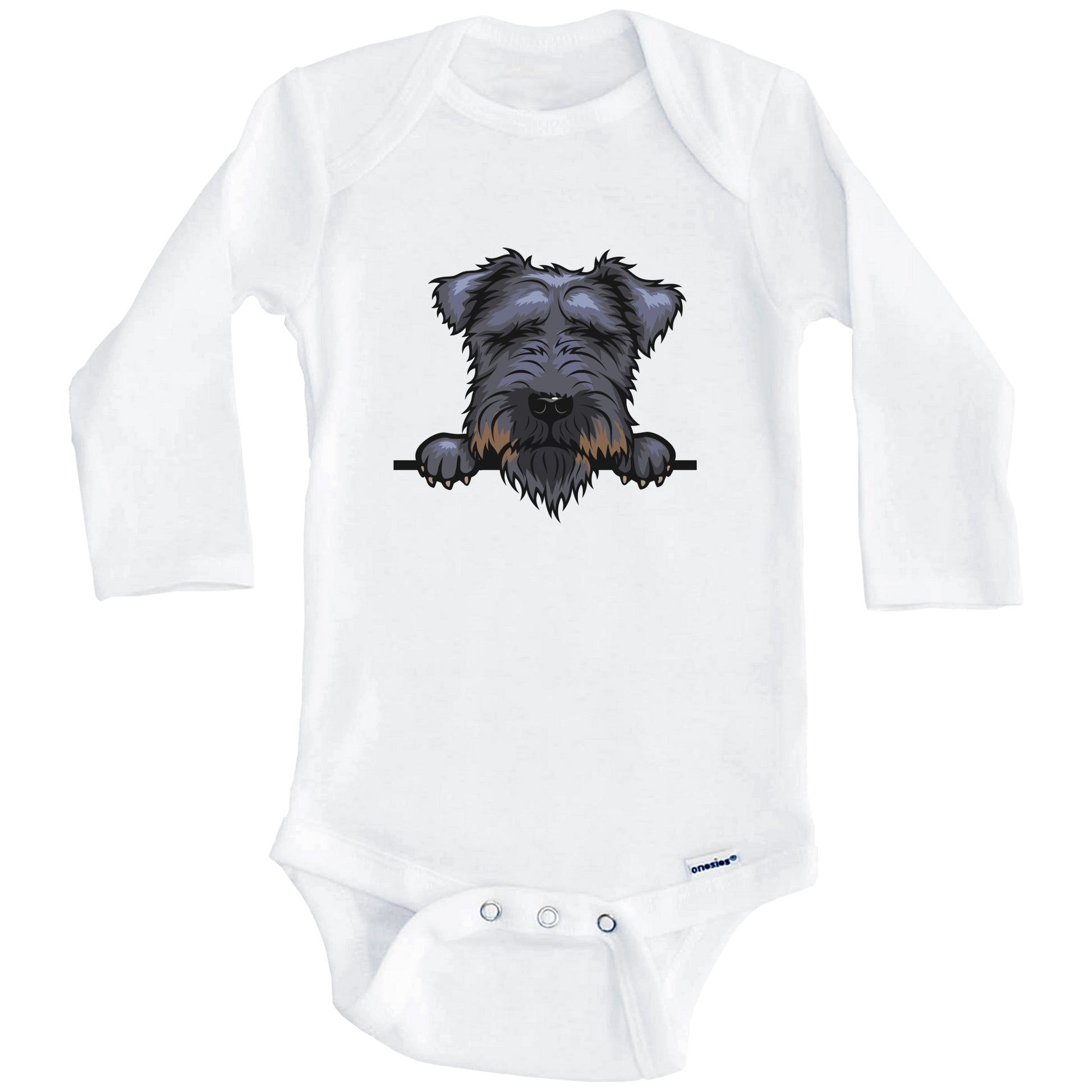 Lakeland Terrier Dog Breed Cute One Piece Baby Bodysuit (Long Sleeves)