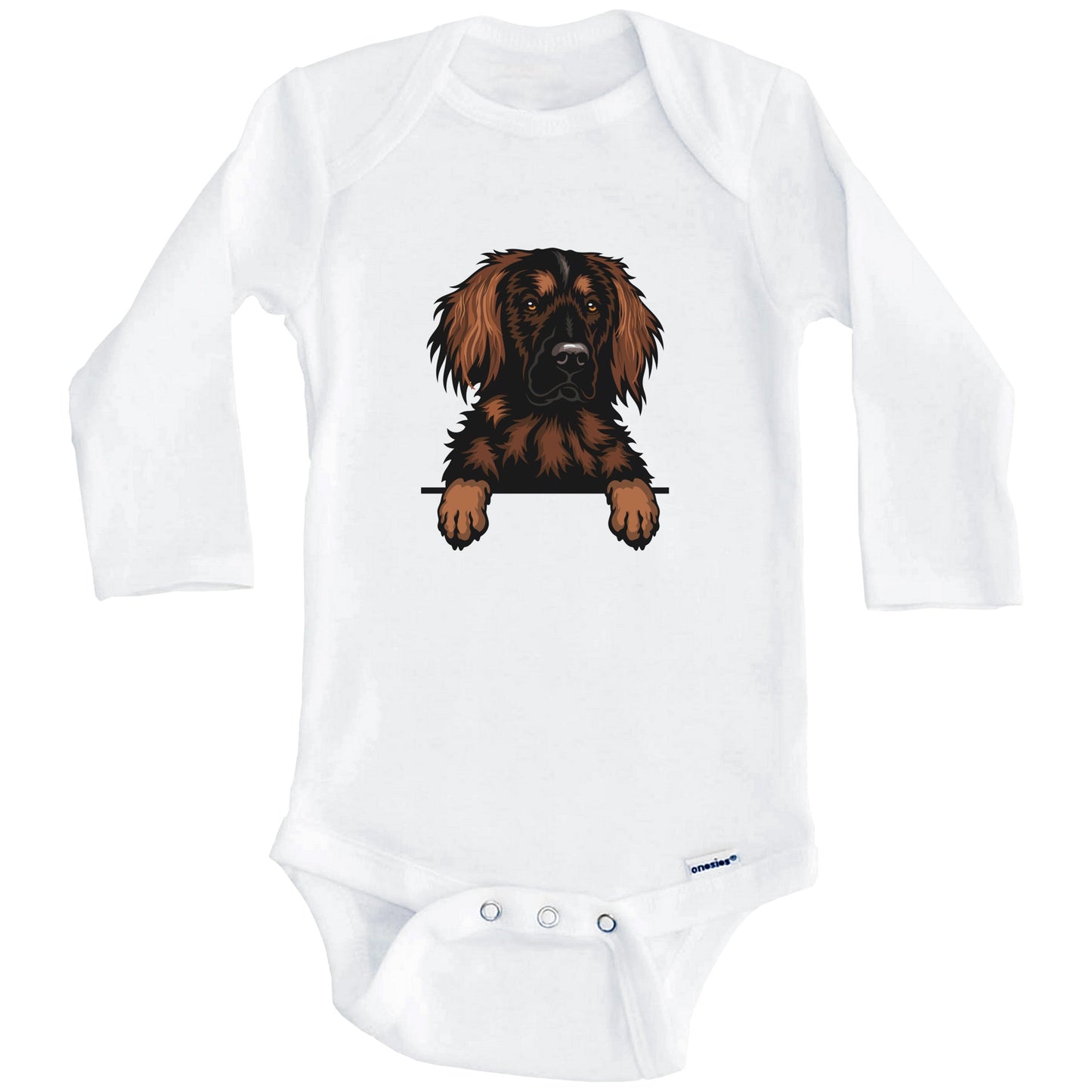 Small Munsterlander Dog Breed Cute One Piece Baby Bodysuit (Long Sleeves)