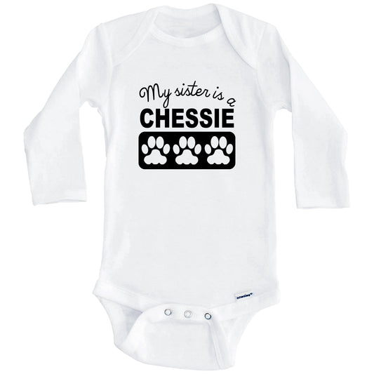 My Sister Is A Chessie Baby Onesie (Long Sleeves)
