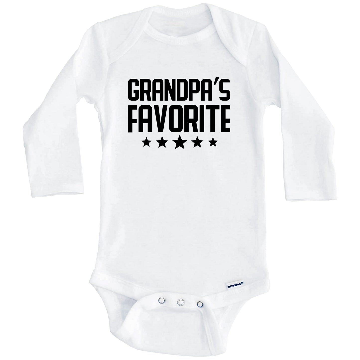 Grandpa's Favorite Baby Onesie (Long Sleeves)