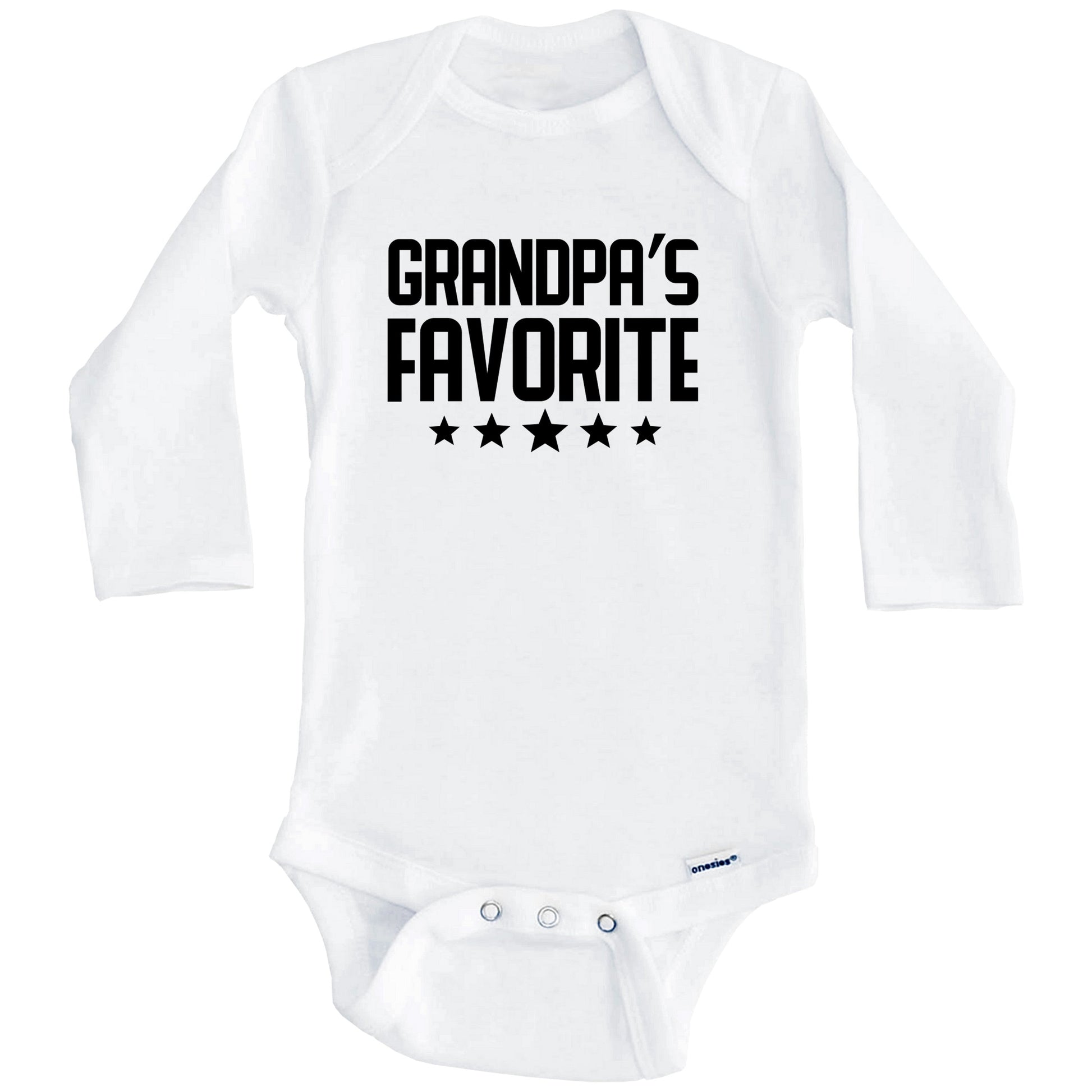 Grandpa's Favorite Baby Onesie (Long Sleeves)