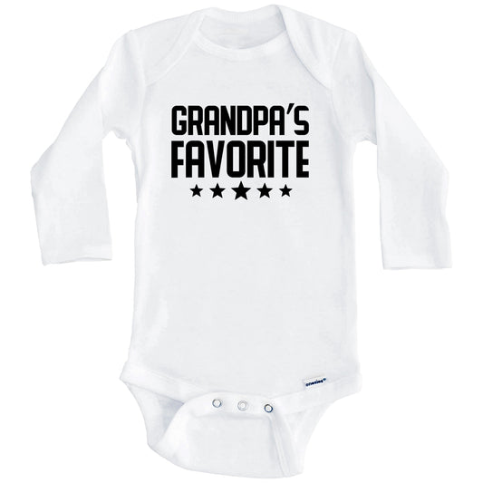 Grandpa's Favorite Baby Onesie (Long Sleeves)