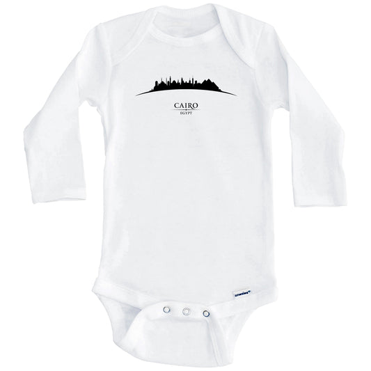 Cairo Egypt Cityscape Downtown Skyline Baby Onesie (Long Sleeves)